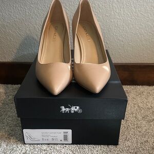 Coach Waverly Beechwood Leather pump